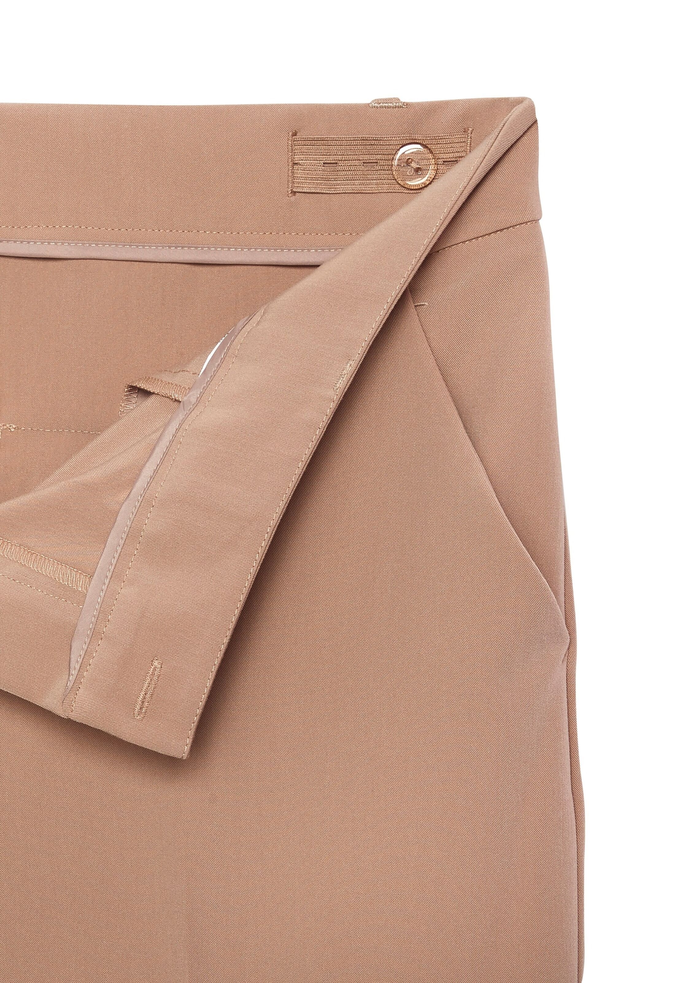 LASCANA Loosefit Pressveckad byxa i beige