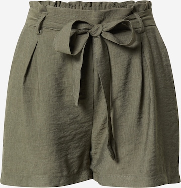 SISTERS POINT Kalhoty se sklady v pase 'Mena' – zelená: přední strana
