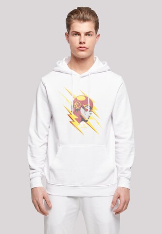 F4NT4STIC Sweatshirt 'DC Comics The Flash Lightning Portrait And Flash' in White: front