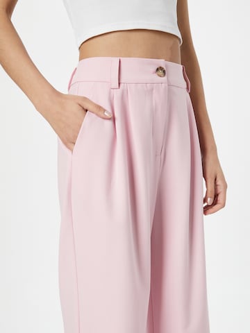 Wide Leg Pantalon à pince 'Anker' modström en rose