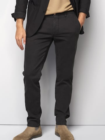 MEYER Regular Chino in Grau: Vorderseite