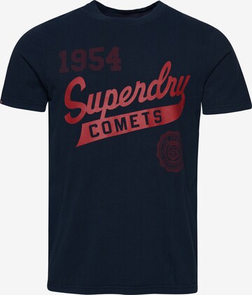 Superdry T-Shirt 'Home Run' in Blau: predná strana