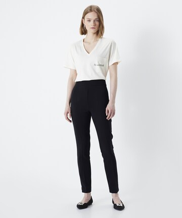 Coupe slim Pantalon à plis Ipekyol en noir