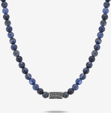 Rebel & Rose Necklace in Blue: front