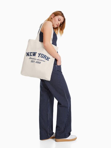 Bershka Shopper in Beige