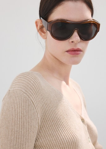 MANGO Knit Cardigan 'Bimi' in Beige