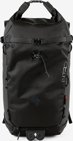 NitroBags Sports Backpack in Black: front