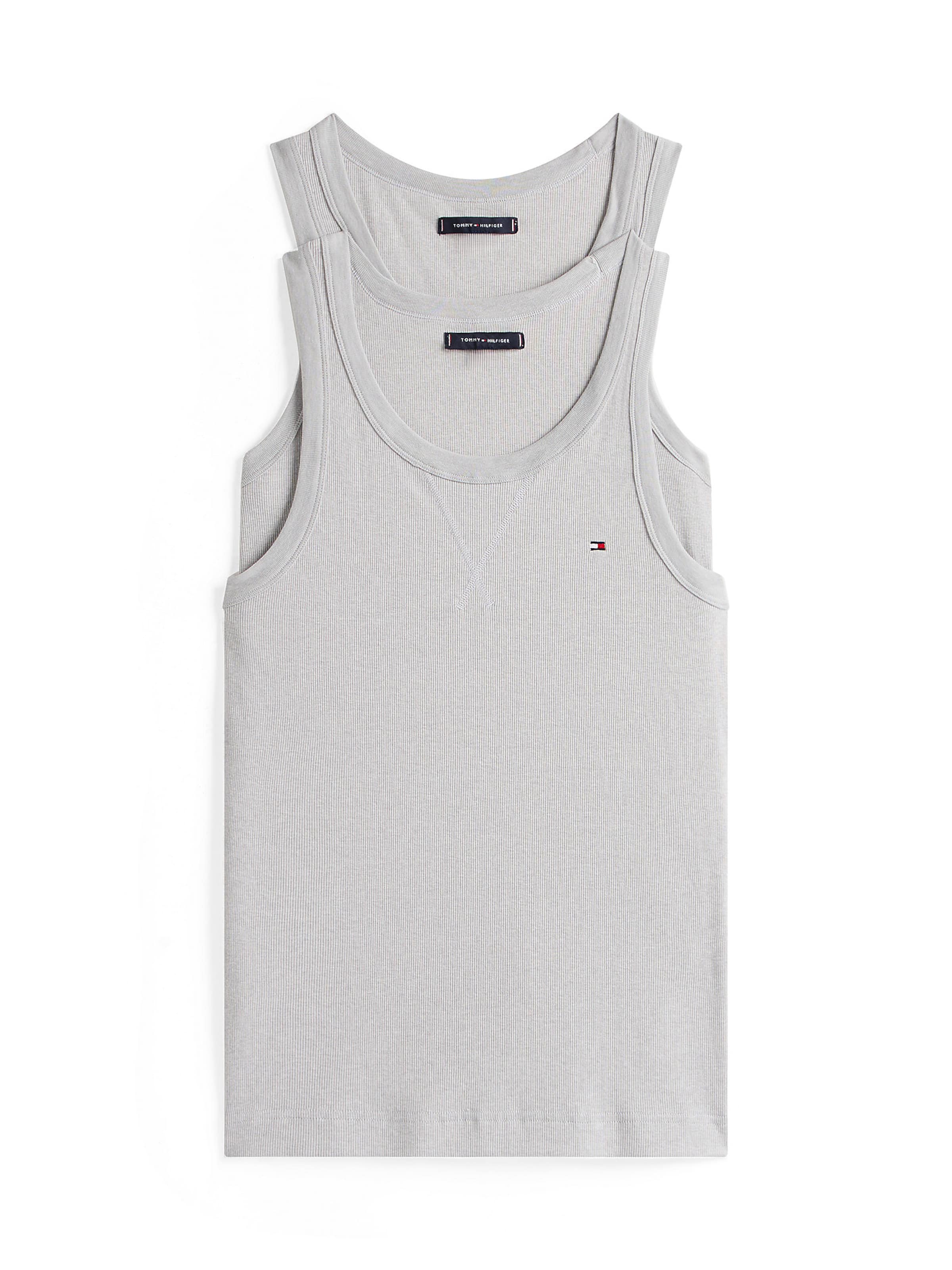 Maillot de corps TOMMY HILFIGER en gris : devant
