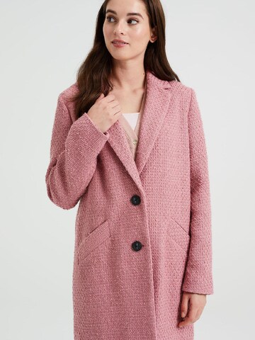 WE Fashion Between-Seasons Coat in Pink