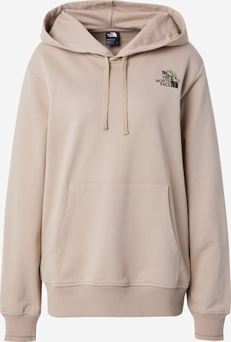THE NORTH FACE Свитшот 'FLOWER DOME' в Серый: спереди
