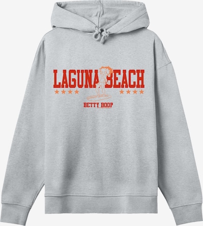 F4NT4STIC Hoodie in grau / rot, Produktansicht