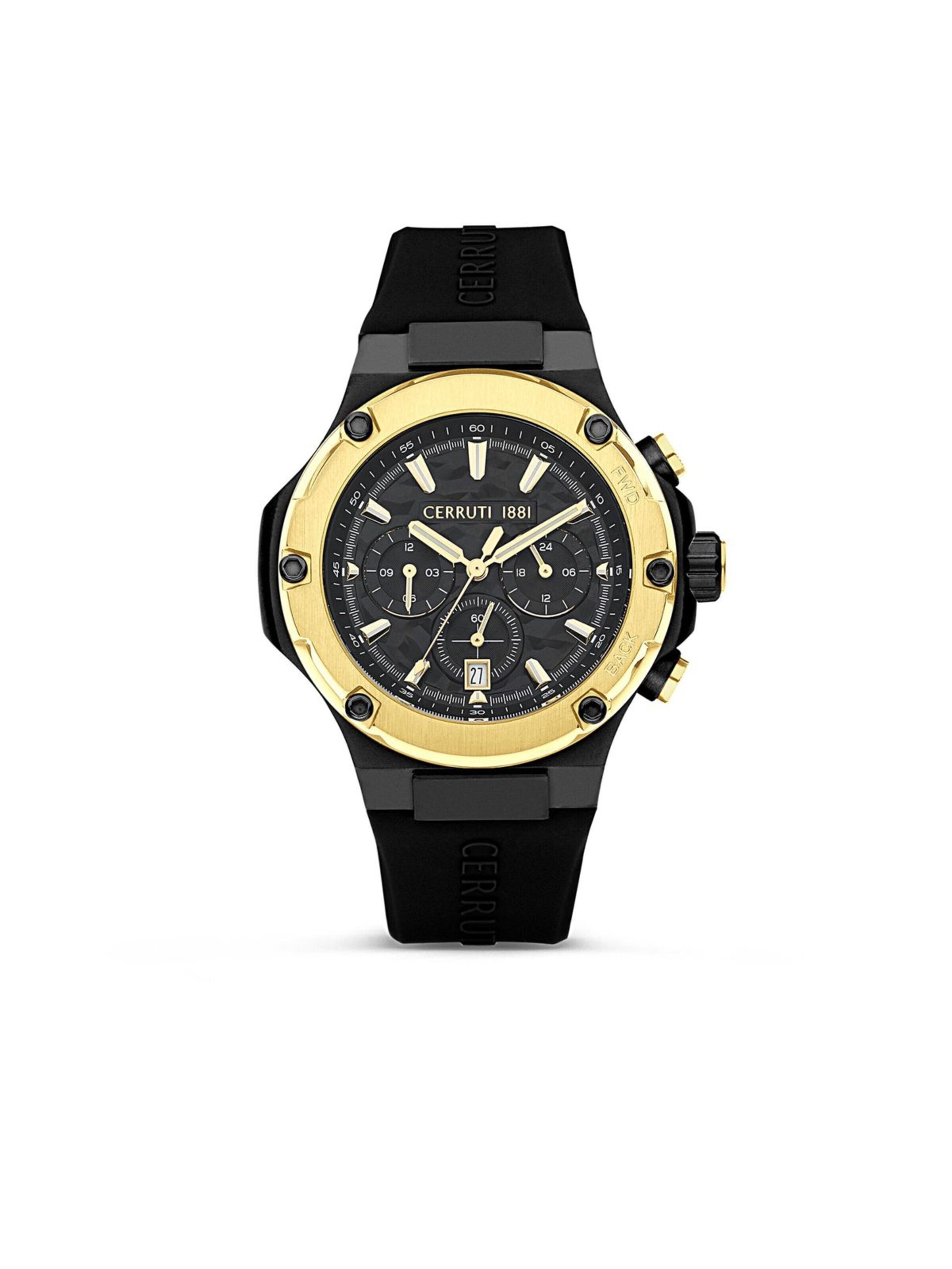 Montre à affichage analogique 'Lucardo' CERRUTI 1881 en noir