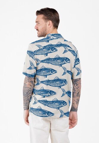 Regular fit Camicia 'Sardines' di Key Largo in beige