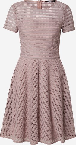 Robe de cocktail SWING en rose : devant