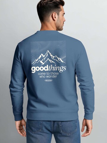 Neverless Sweatshirt 'Good Things' in Blue