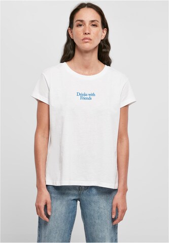 Days Beyond T-Shirt 'Drinks With Friends' in Weiß: Vorderseite