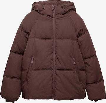 Pull&Bear Talvitakki värissä punainen: etupuoli