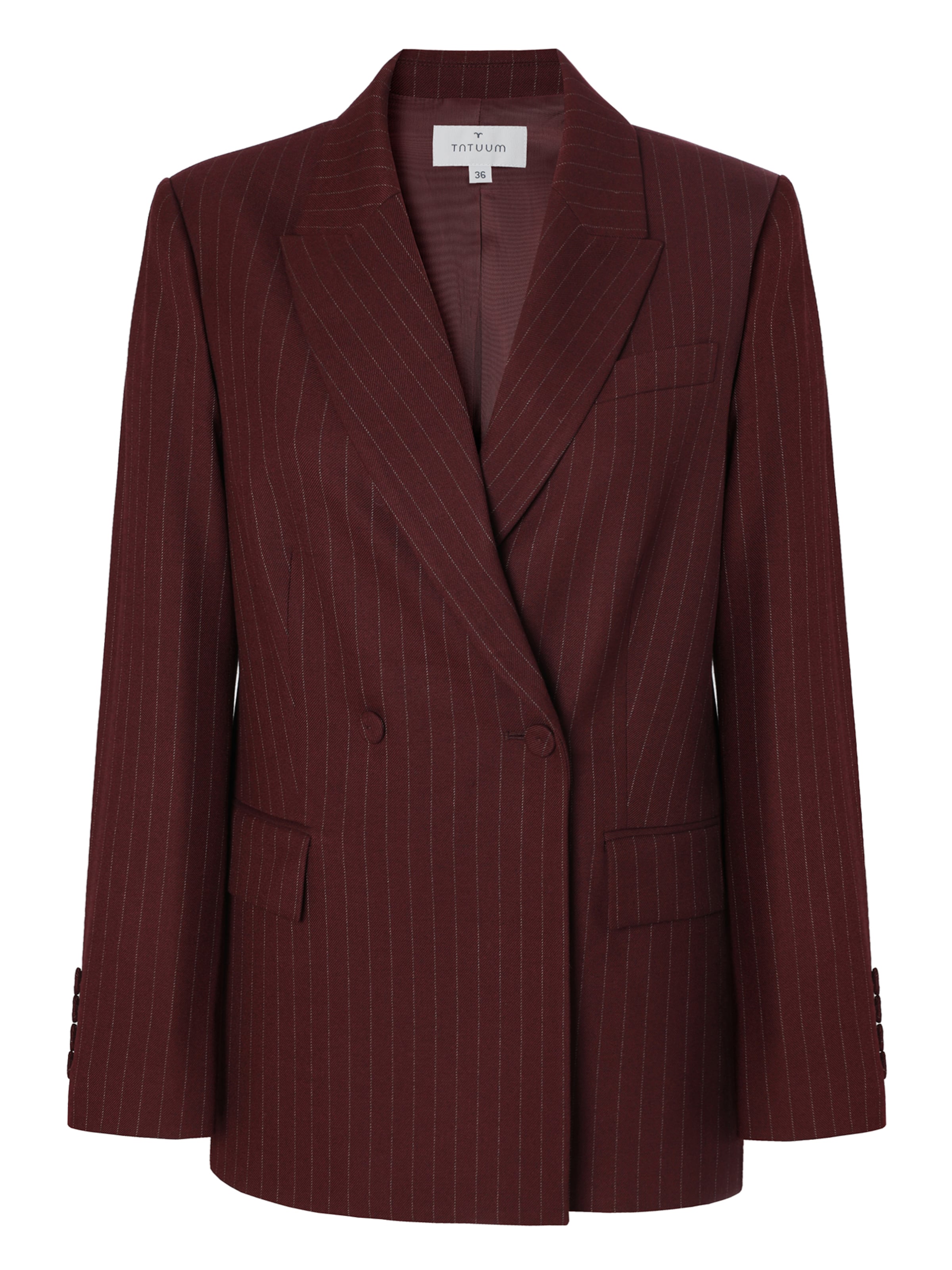 TATUUM Blazer 'Marsaja' en 34 en bordeaux / blanc cassé, Vue avec produit