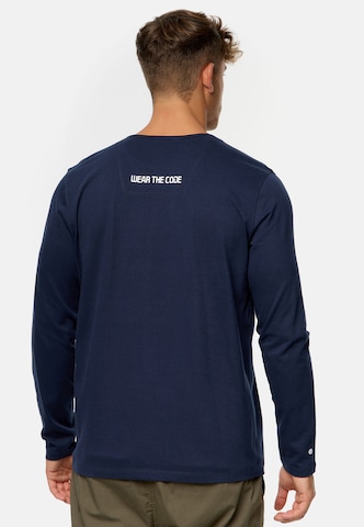 INDICODE JEANS Shirt 'Trense ' in Blauw