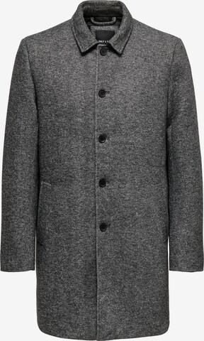 Manteau mi-saison 'ADAM' Only & Sons en gris : devant