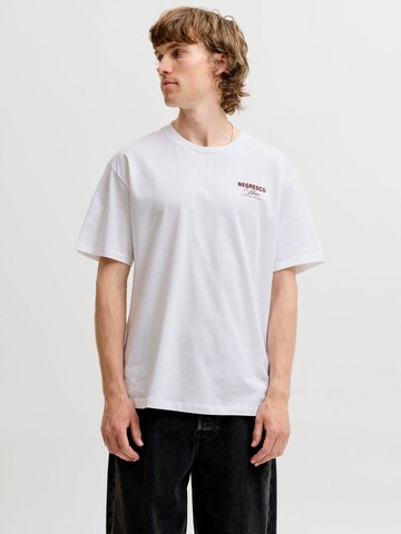 T-Shirt JACK & JONES en blanc : devant