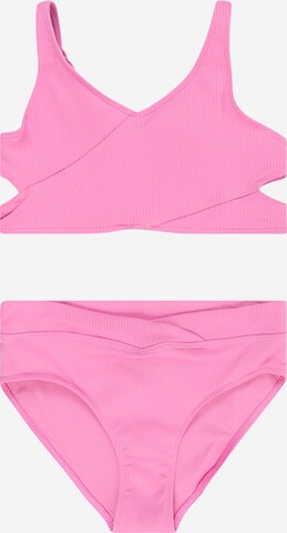 Abercrombie & Fitch Triangle Swimsuit 'JAN 2' in Pink: front