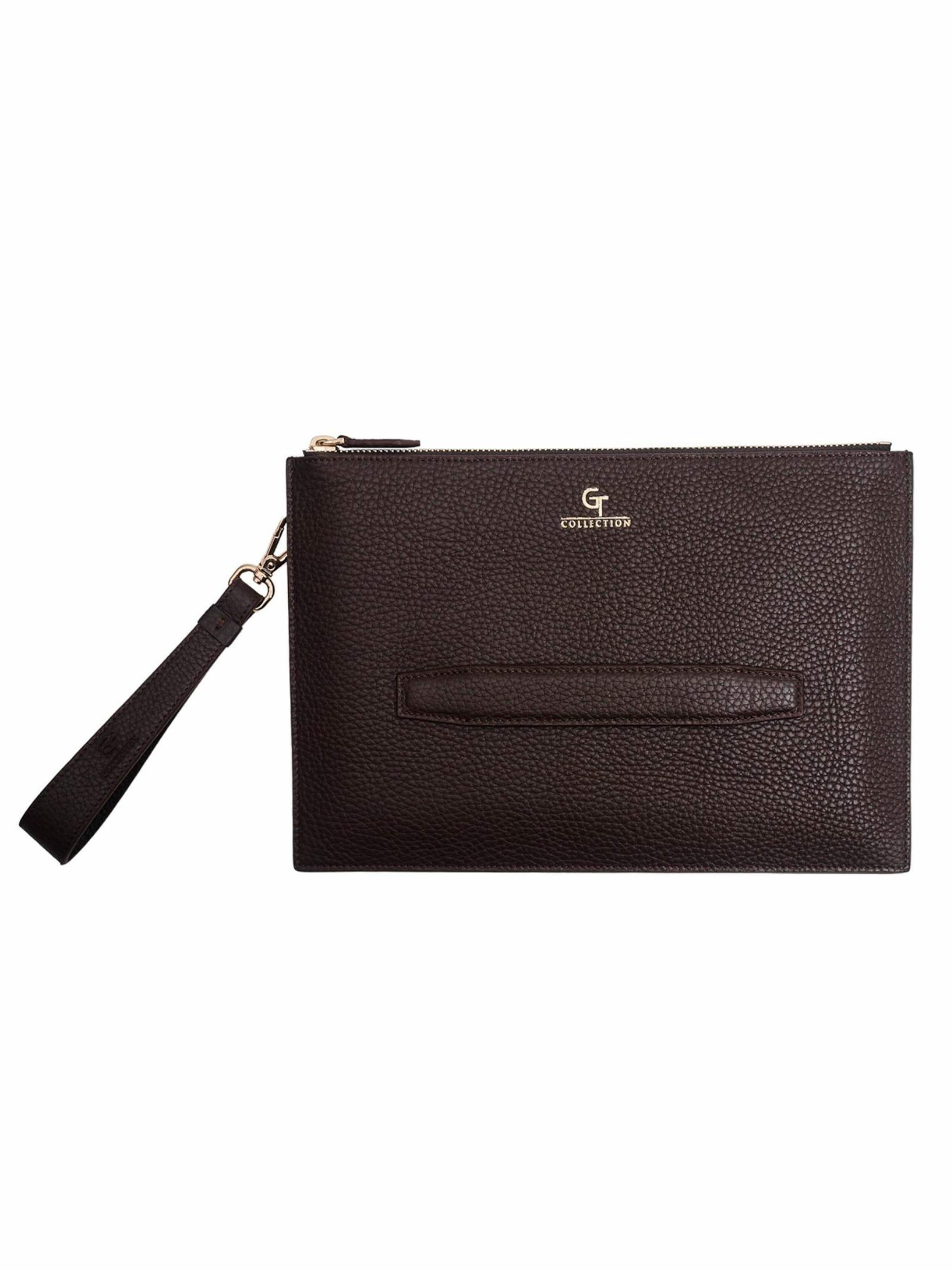 Porte-monnaies GT Collection en marron : devant