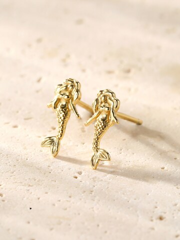 Boucles d'oreilles 'Mermaid' Hey Happiness en or