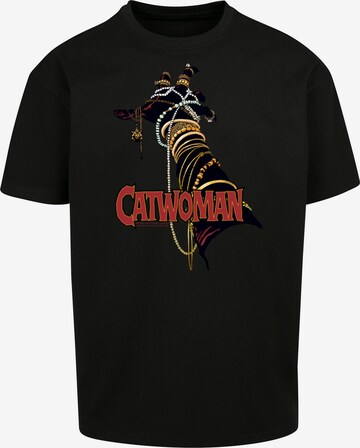 F4NT4STIC Shirt 'DC Comics Batman Catwoman' in Zwart: voorkant