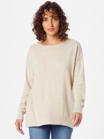 SELECTED - Jersey en beige: frente