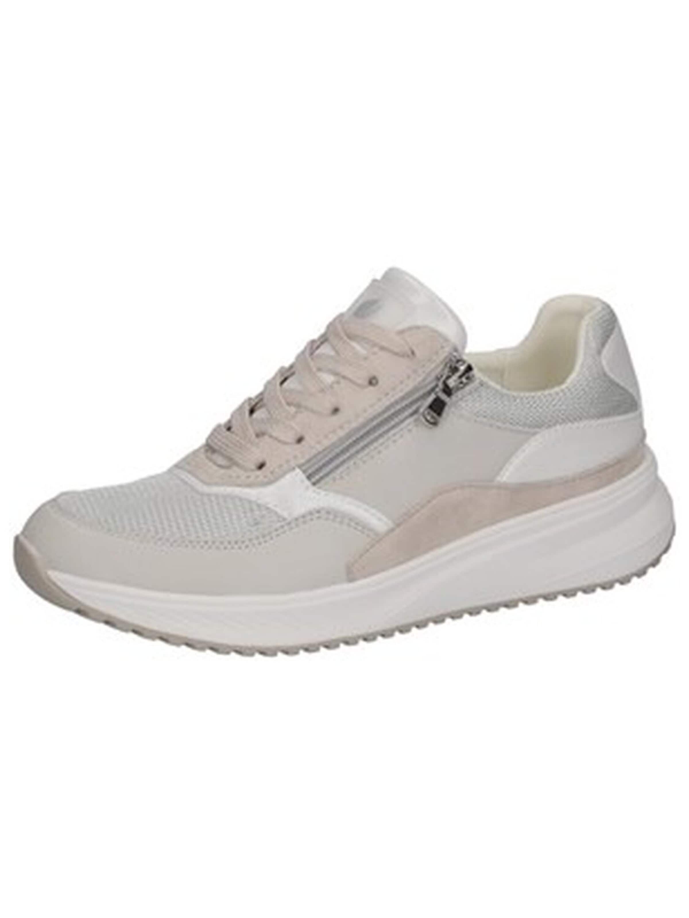 WALDLÄUFER - Zapatos con cordón 'Komfort Schnürschuh Damen 765001-101/339 Echtleder in grau' en gris: frente