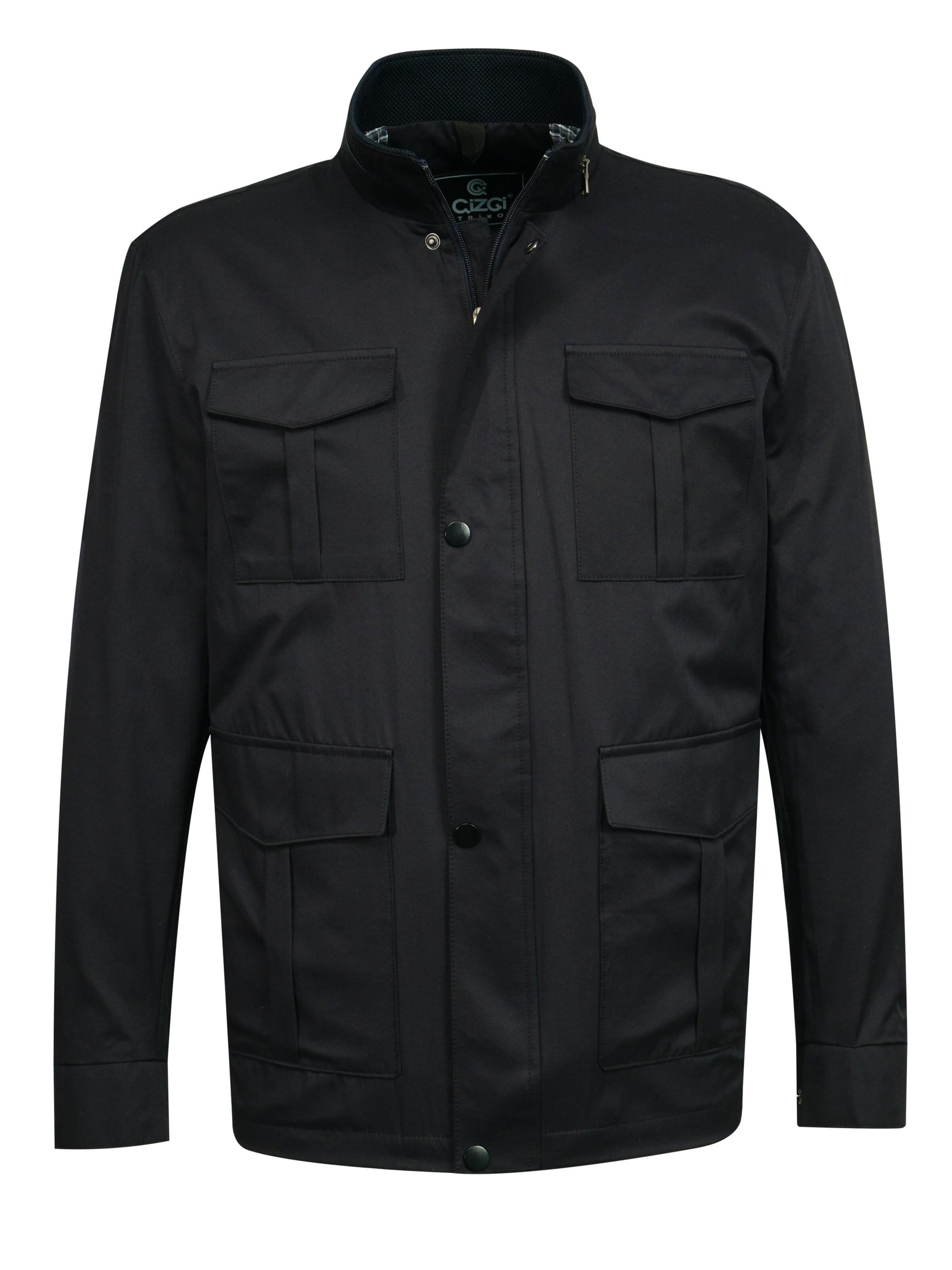 Cizgi Triko Übergangsjacke‌‌‌ in Blau: Vorderseite