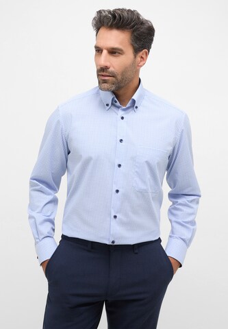 ETERNA Comfort fit Button Up Shirt in Blue: front