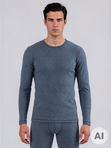 Ammann Longsleeve ' 193 Thermo ' in Blau: Vorderseite