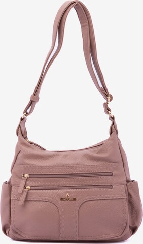 Borsa a spalla 'Borsa a Spalla Donna Ecopelle - Zip e Tasche Multiple' di B. Cavalli in rosa: frontale