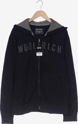 Woolrich Sweatshirt & Zip-Up Hoodie in XXL in Blue: front