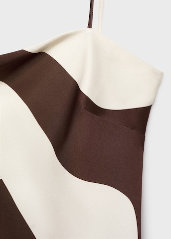 MANGO Kleid 'Just' in Braun