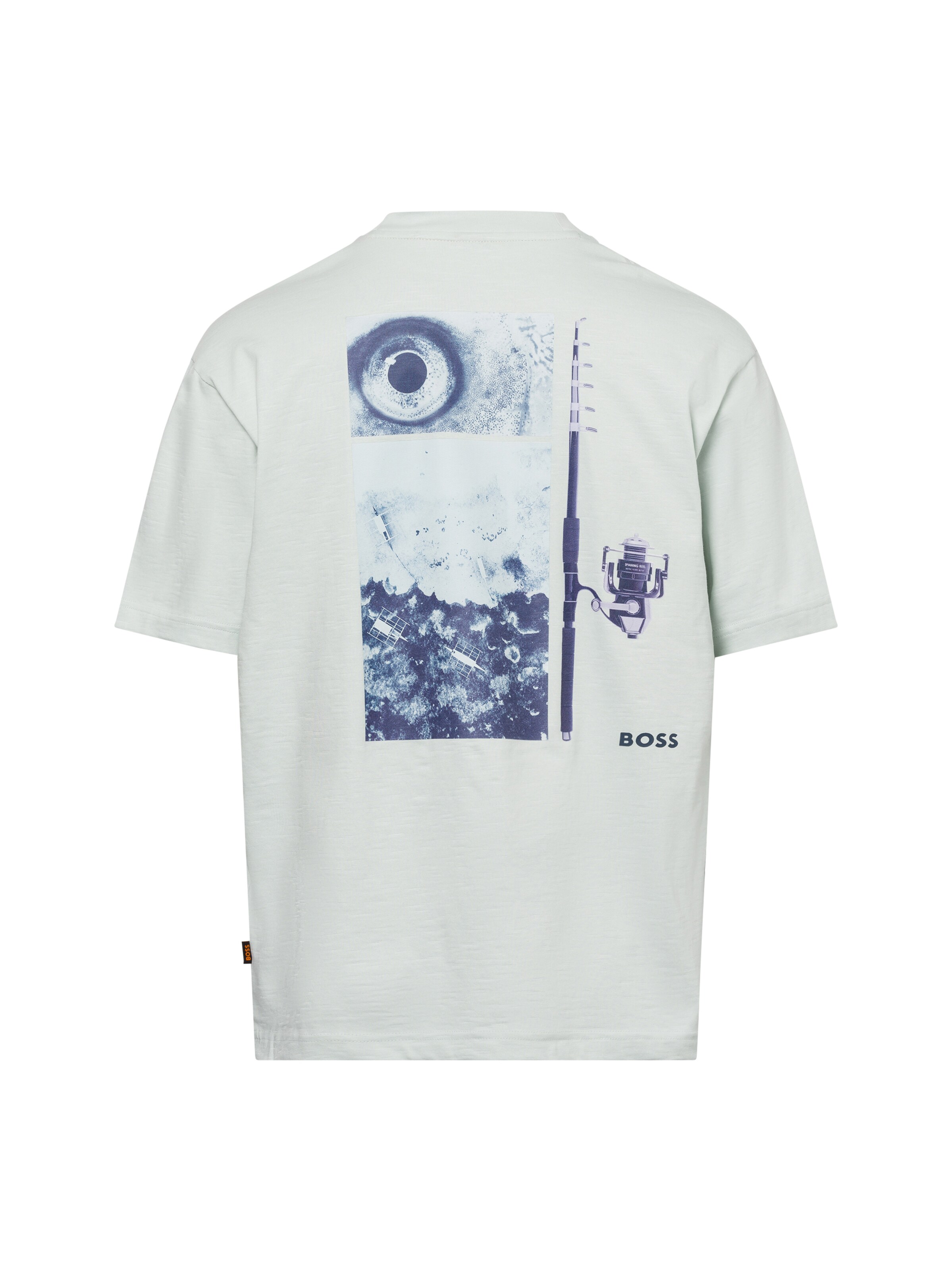 BOSS Shirt ' Te_numbers ' in Groen