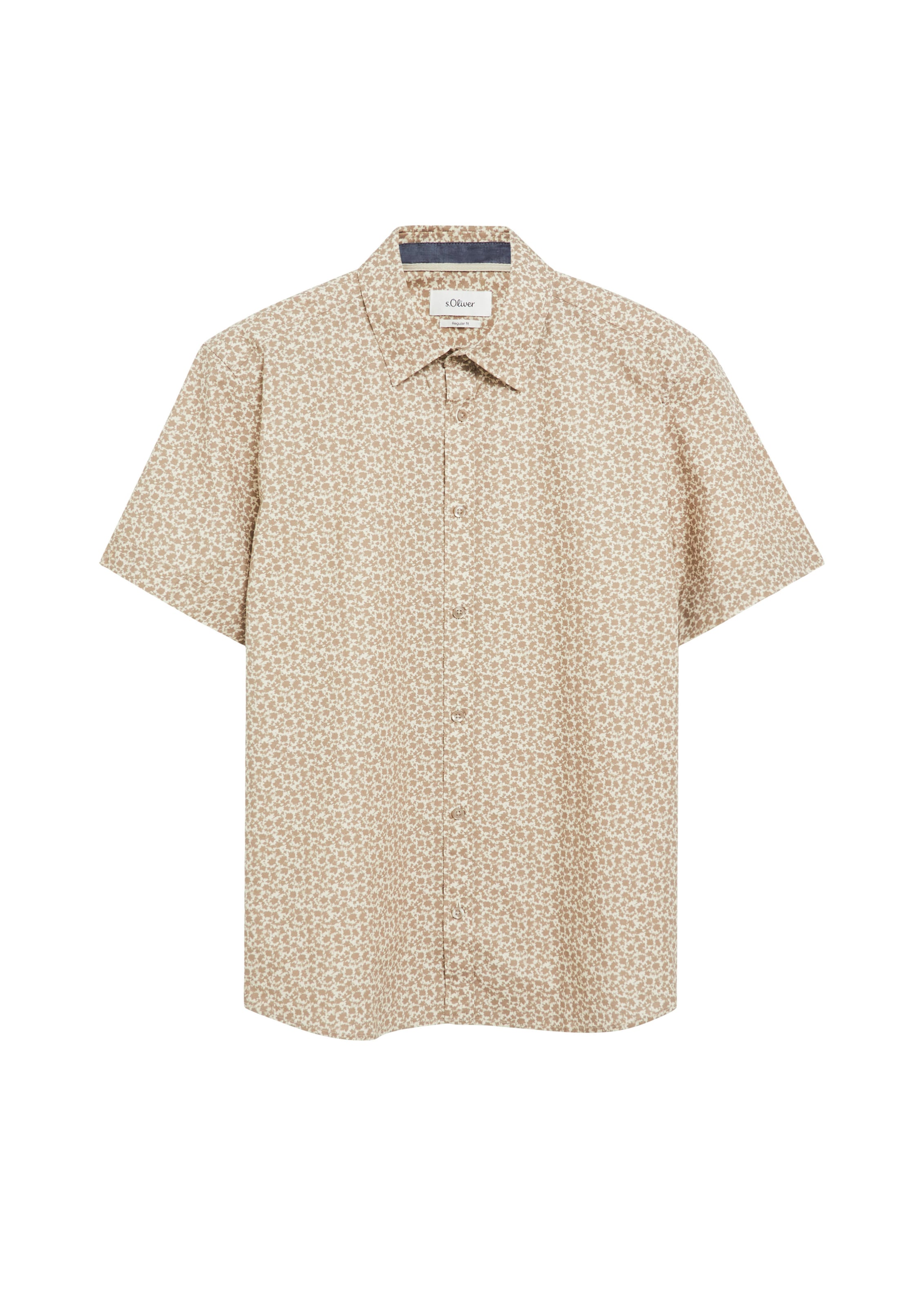 s.Oliver Regular Fit Hemd in Braun: Vorderseite