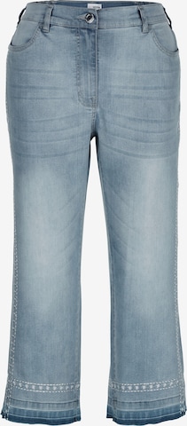 MIAMODA Slimfit Jeans in Blauw: voorkant