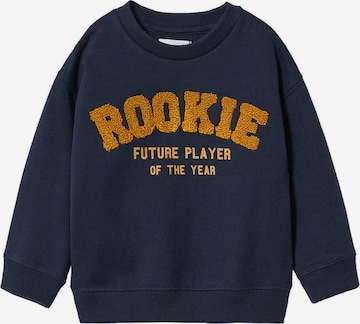 MANGO KIDS Sweatshirt 'Rookie' in Blue: front