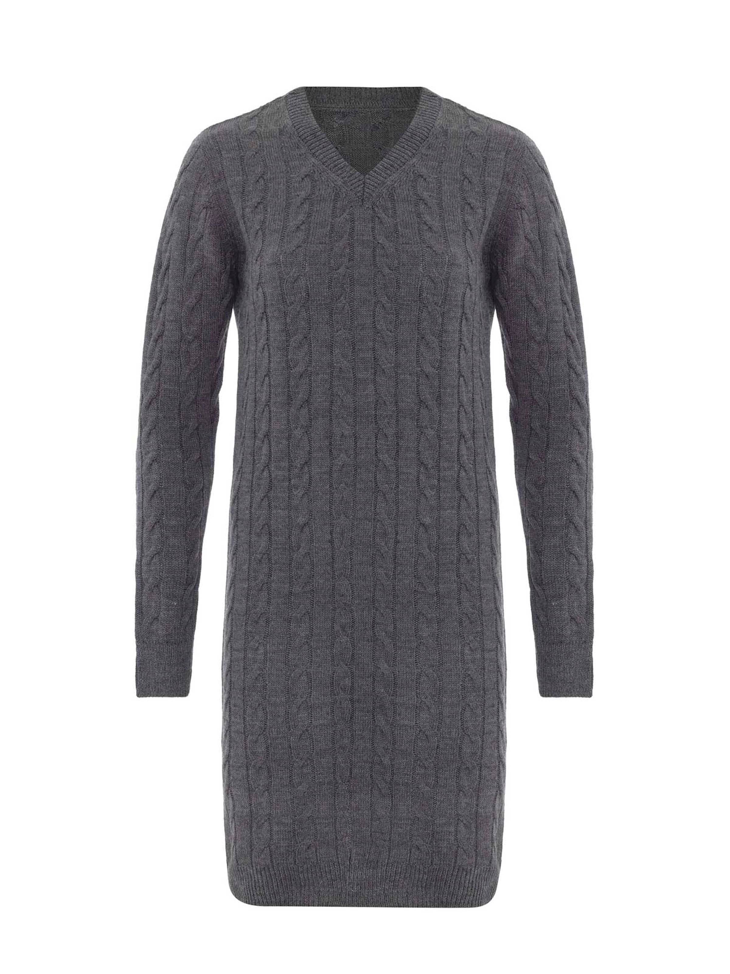 Moxx Paris Robes en maille en gris, Vue avec produit