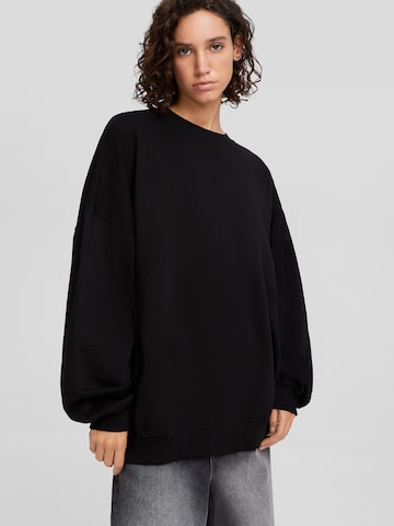 Bershka Sweatshirt i sort