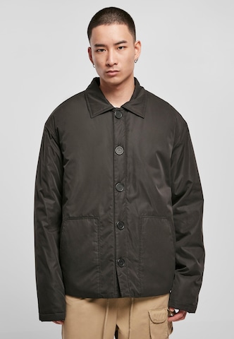 Urban Classics Between-Season Jacket 'Utility' in Black: front