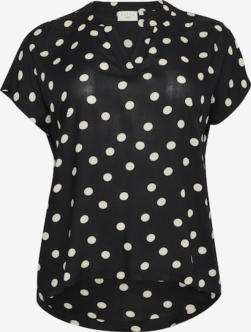 Camicia da donna 'Anny' di KAFFE CURVE in nero: frontale