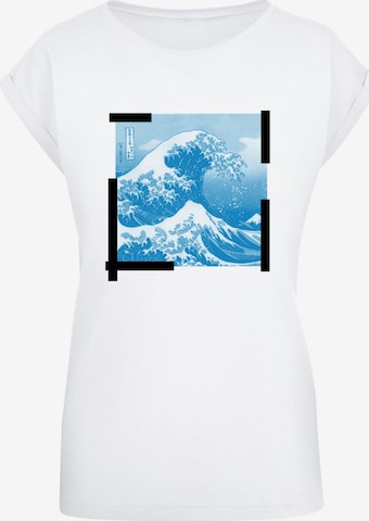 Merchcode T-Shirt 'APOH - Hokusai Tape' in Weiß: predná strana