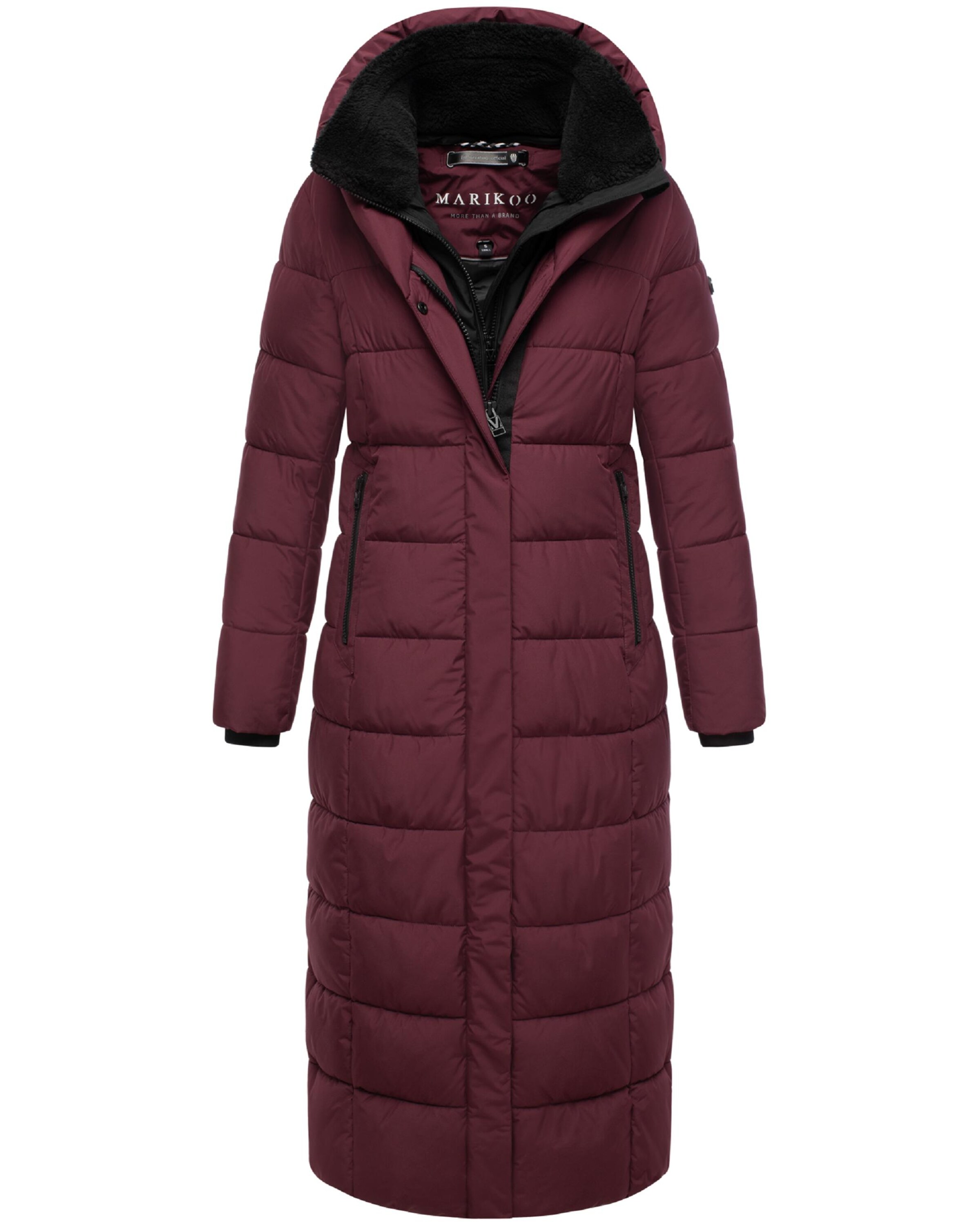 MARIKOO Winter Coat 'Pakoraa 16' in Red