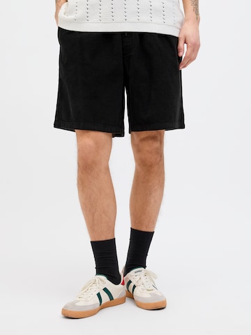 JACK & JONES Широкий Штаны в Черный: спереди
