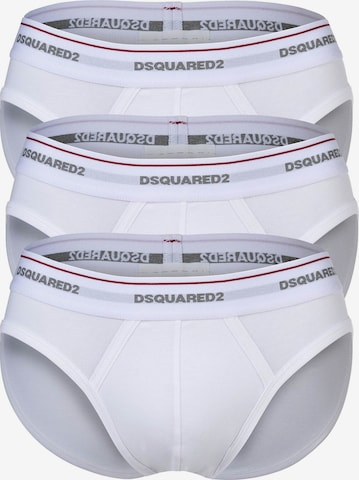 Slip di DSQUARED2 in bianco: frontale