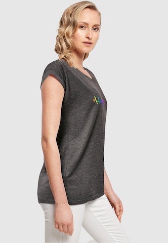Merchcode Shirt 'Hope Rainbow' in Grey